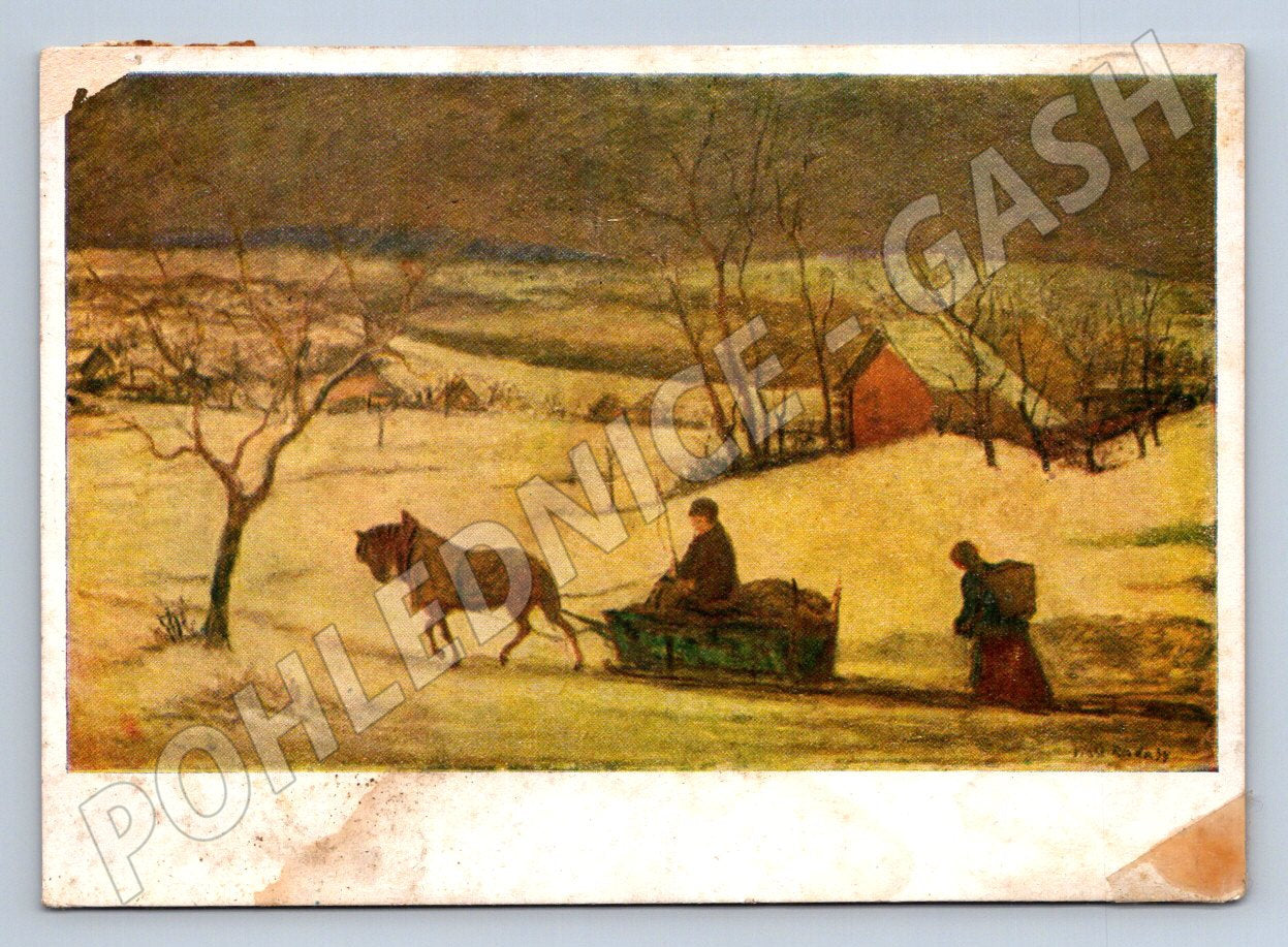 Postcard Winter in the Podkrkonoše Mountains Merry Christmas (M2834)