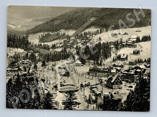 Pohlednice Krkonoše Špindlerův Mlýn zimní 1950s (M28343)