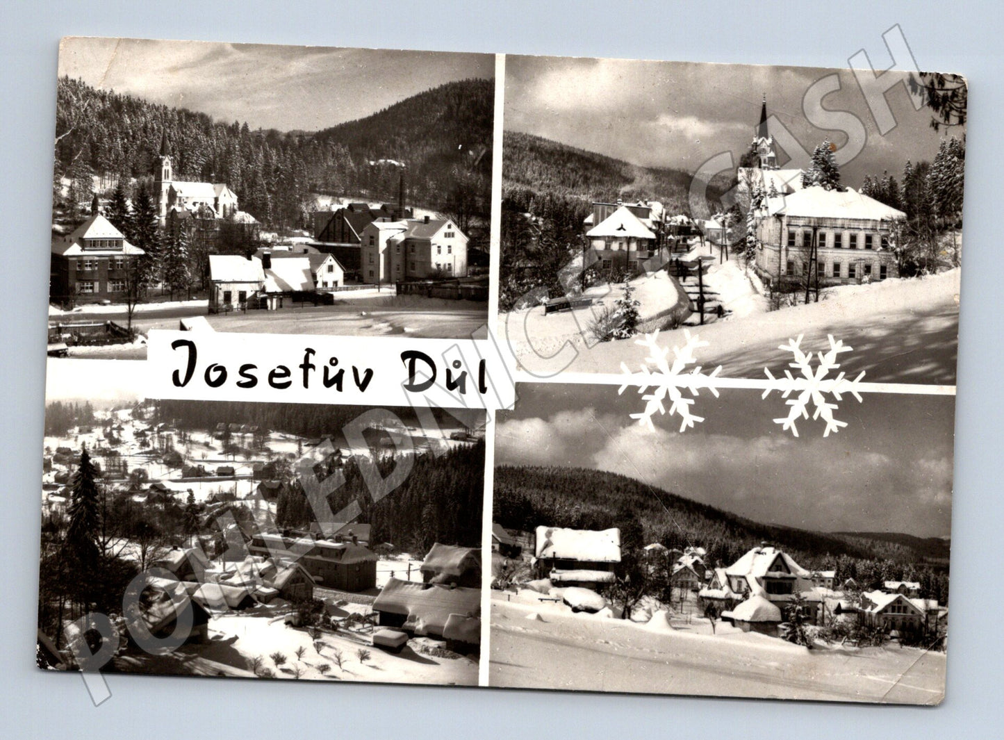 Pohlednice Josefův Důl zimní záběry 1977 (M28353)