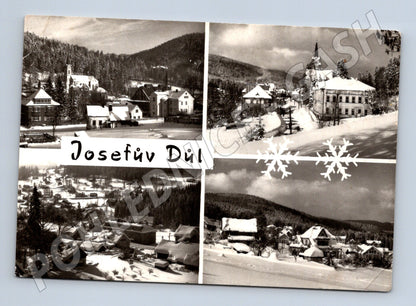 Pohlednice Josefův Důl zimní záběry 1977 (M28353)