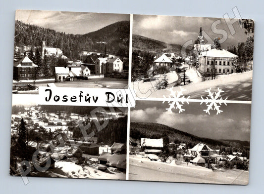 Pohlednice Josefův Důl zimní záběry 1977 (M28353)