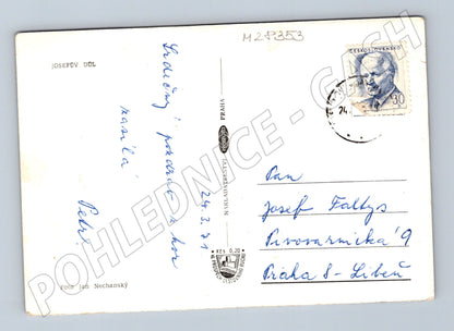 Pohlednice Josefův Důl zimní záběry 1977 (M28353)