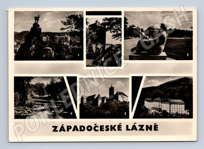 Pohlednice Západočeské lázně multiobrázek (M28354)