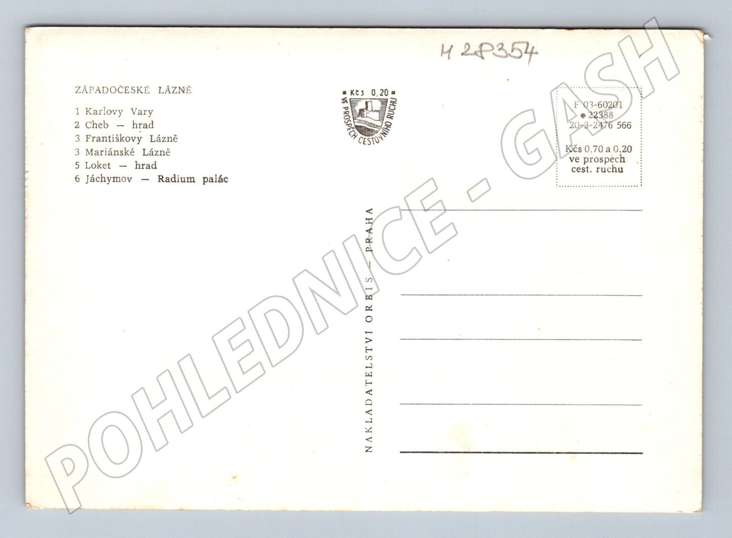 Pohlednice Západočeské lázně multiobrázek (M28354)