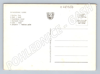 Pohlednice Západočeské lázně multiobrázek (M28354)