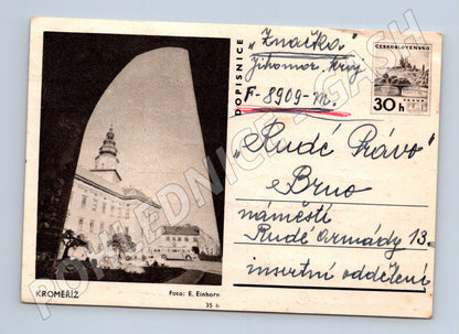 Pohlednice Kroměříž zámek 1967 (M28376)