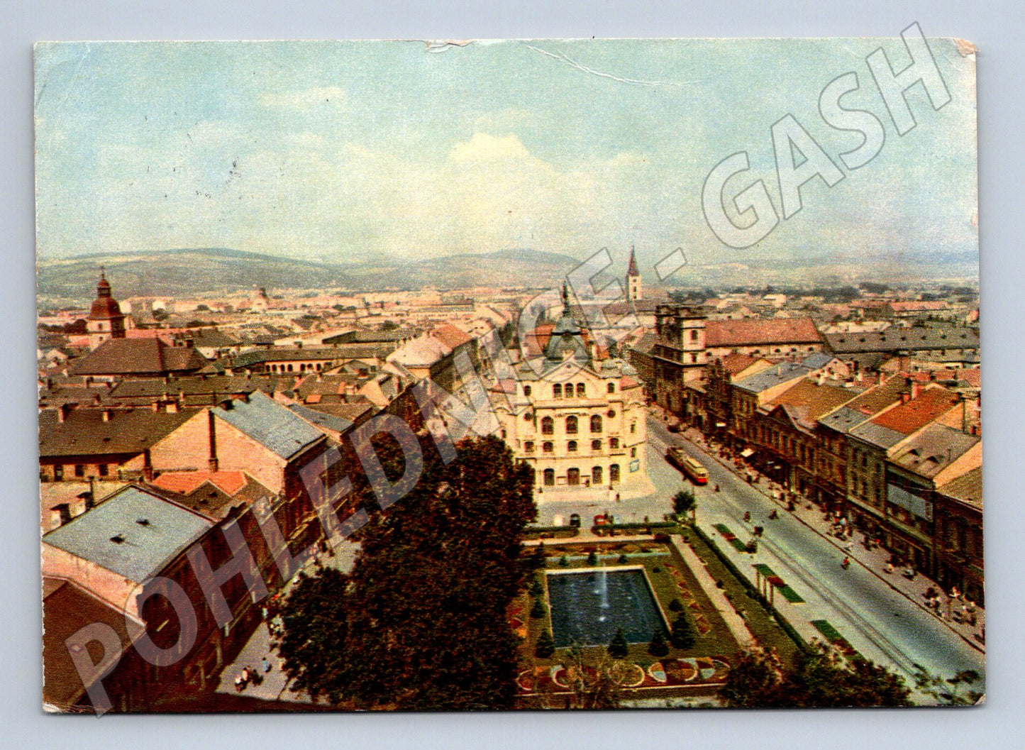 Pohlednice Slovensko Košice centrum města 1958 (M28382)