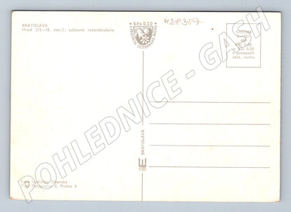 Pohlednice Slovensko Bratislava hrad a loď (M28387)