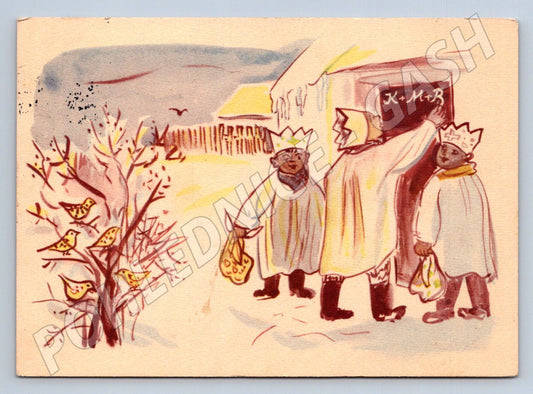 Postcard Three Kings by Marie Vořechová Vejvodová (M2839)
