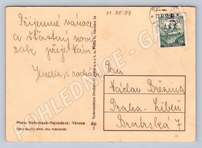 Postcard Three Kings by Marie Vořechová Vejvodová (M2839)