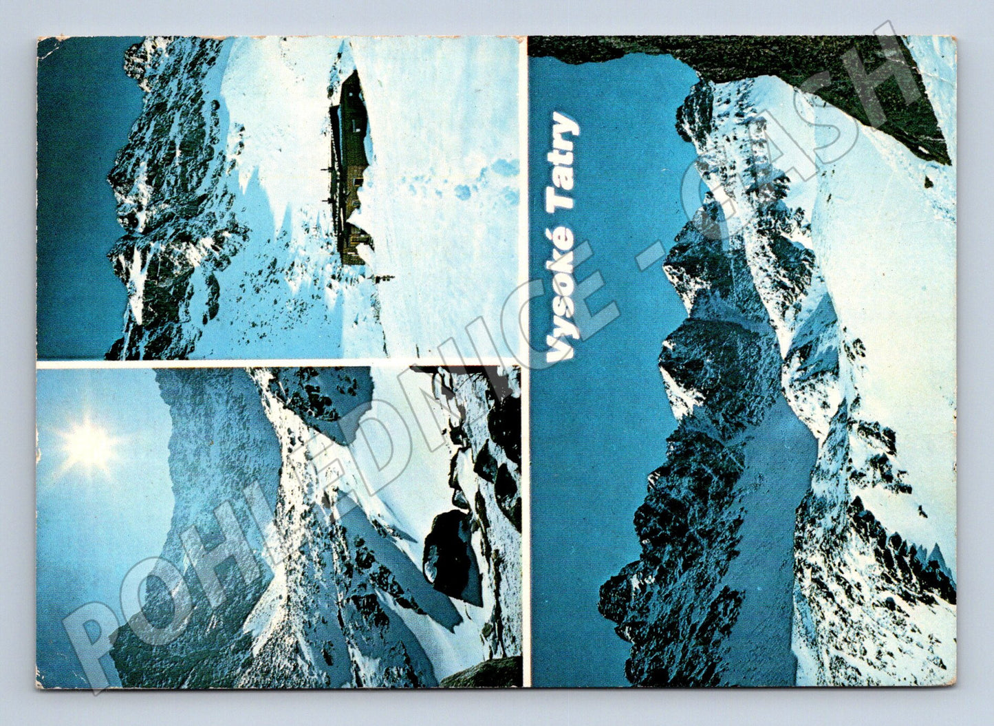 Pohlednice Slovensko Vysoké Tatry hory sníh 1985 (M28397)