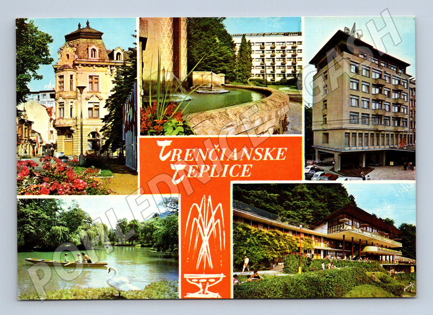 Pohlednice Slovensko Trenčianske Teplice koláž (M28398)