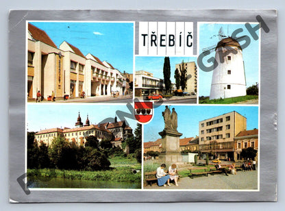 Pohlednice Třebíč – historická pohlednice, koláž (M284)