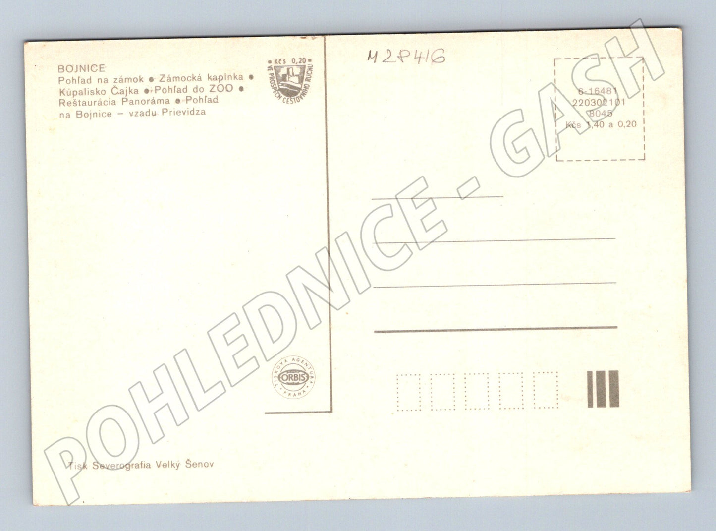Pohlednice Slovensko Bojnice multi-view (M28416)