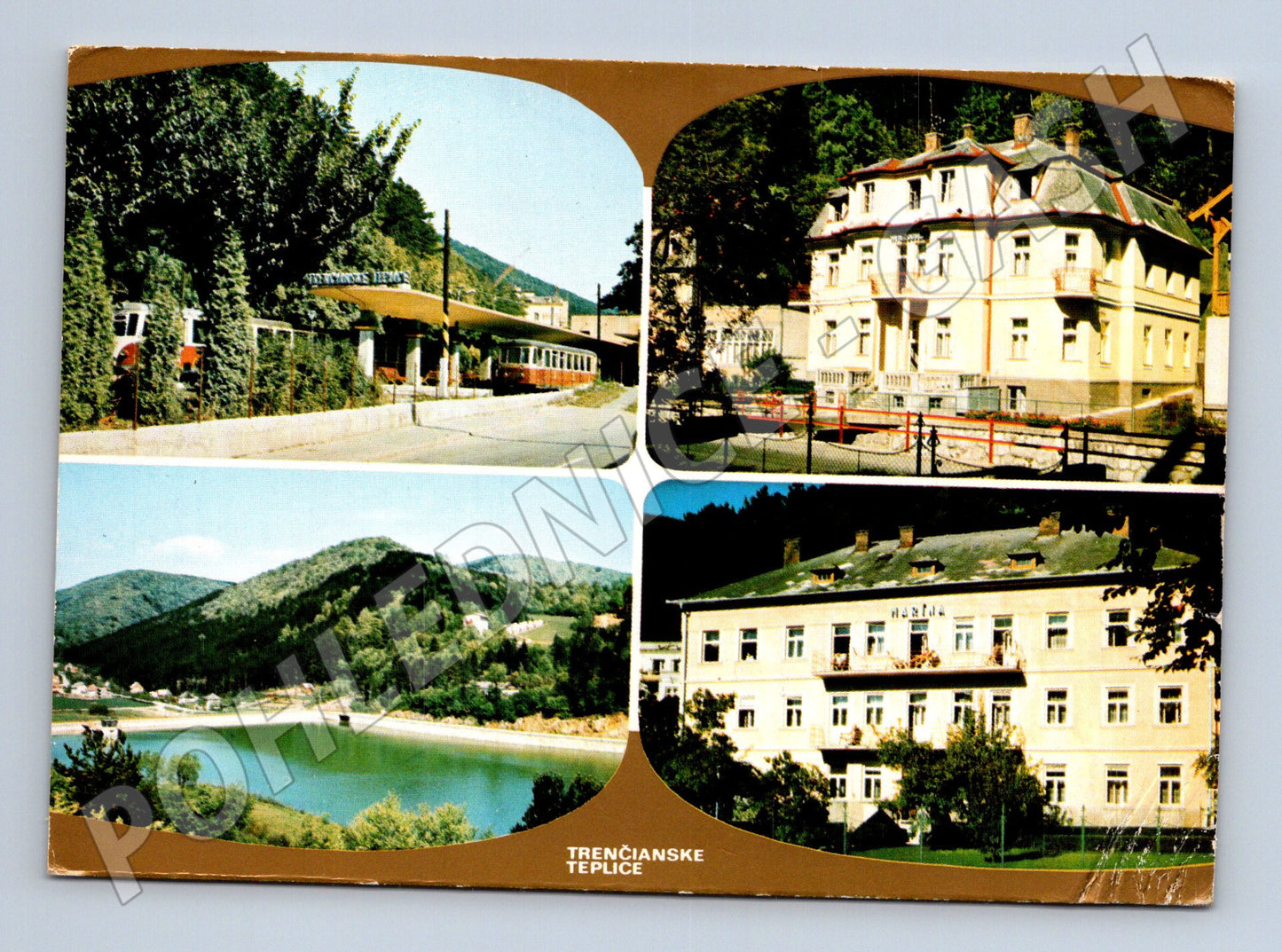 Slovensko Trenčianske Teplice stanice budovy přehrada (M28417)