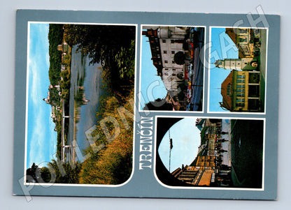 Pohlednice Slovensko Trenčín koláž památek (M28419)