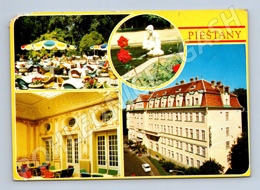 Pohlednice Slovensko Piešťany lázně koláž 1970s (M28427)