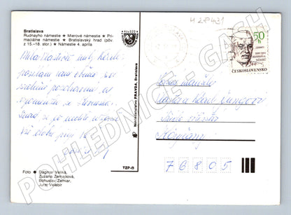 Pohlednice Slovensko Bratislava pohledy 1970 (M28431)
