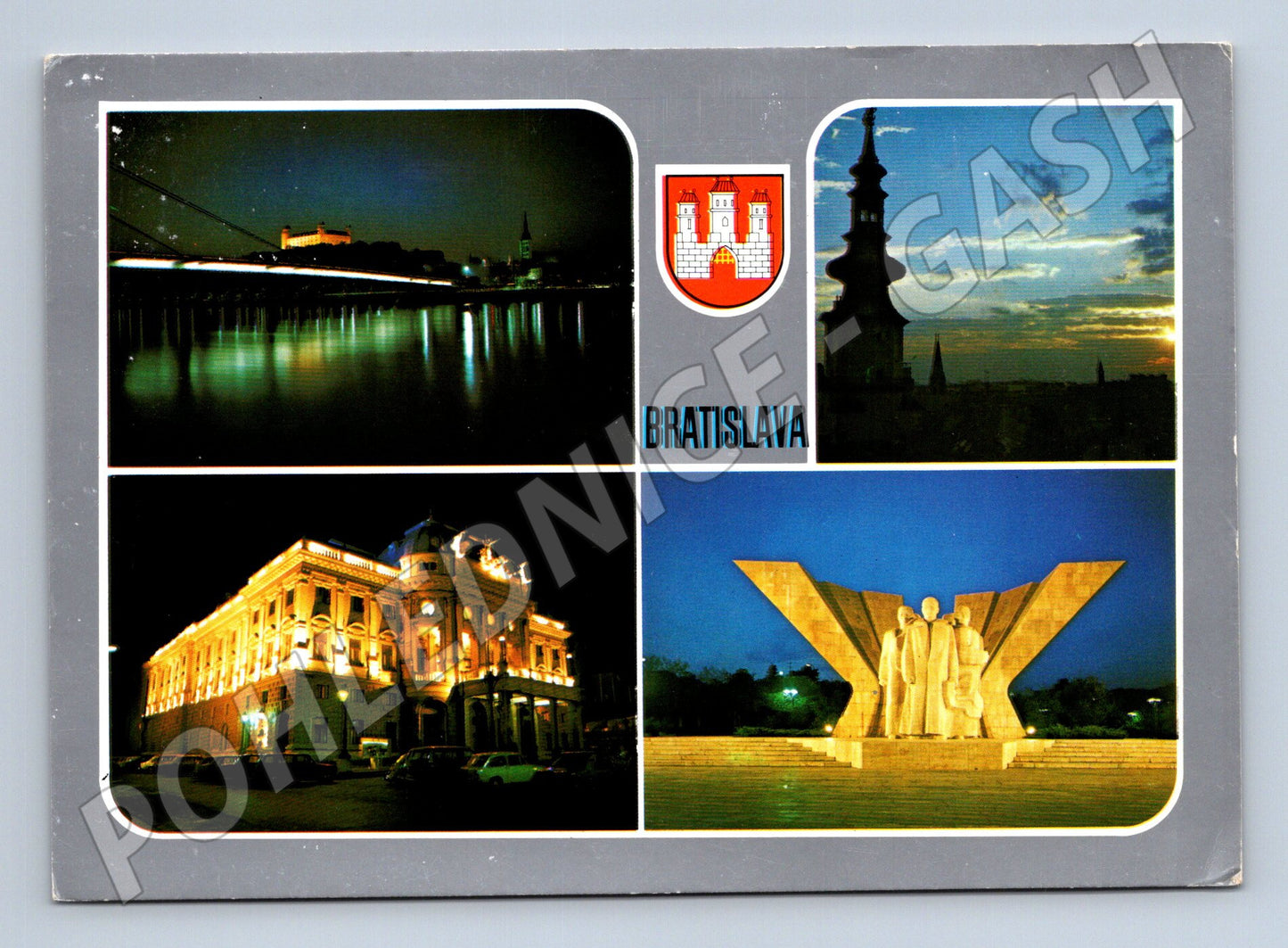 Pohlednice Bratislava noční panorama (M28433)