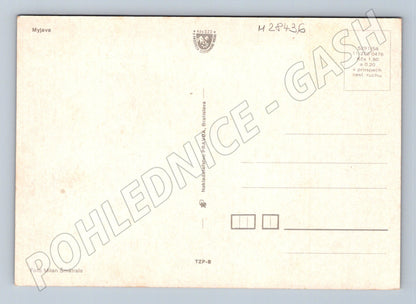 Pohlednice Slovensko Myjava moderní budovy a koupaliště (M28436)