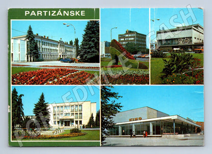 Pohlednice Slovensko Partizánske panoramatické záběry (M28453)