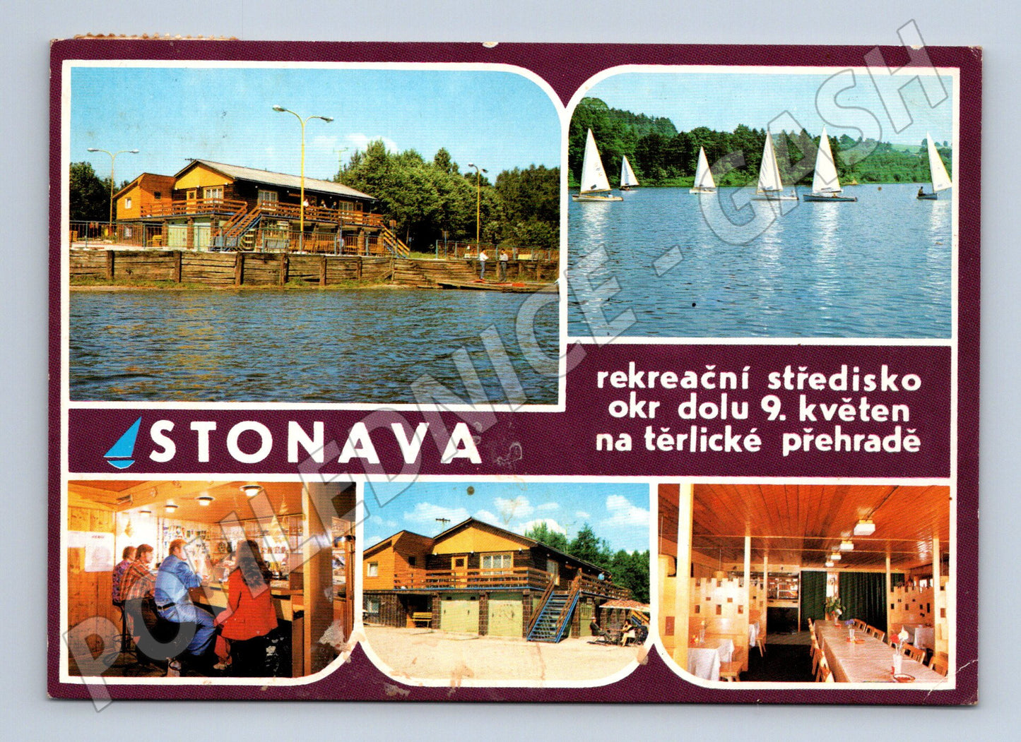 Pohlednice Stonava Těrlická přehrada 1968 (M28456)