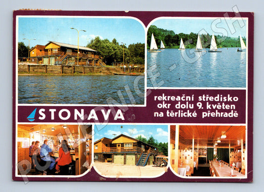 Pohlednice Stonava Těrlická přehrada 1968 (M28456)