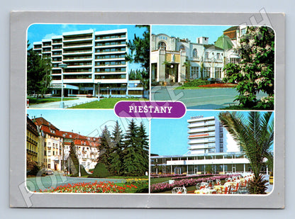 Pohlednice Slovensko Piešťany lázeňské budovy 1970 (M28458)