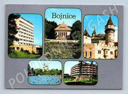 Pohlednice Slovensko Bojnice zámek a lázně 1982 (M28459)