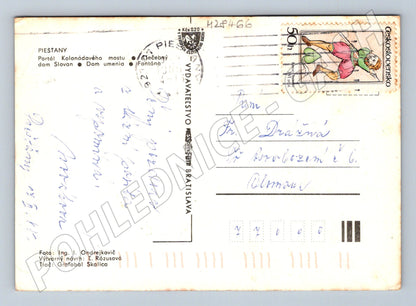 Pohlednice Slovensko Piešťany více pohledů 1973 (M28466)