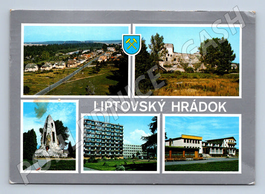 Pohlednice Slovensko Liptovský Hrádok koláž 1984 (M28467)