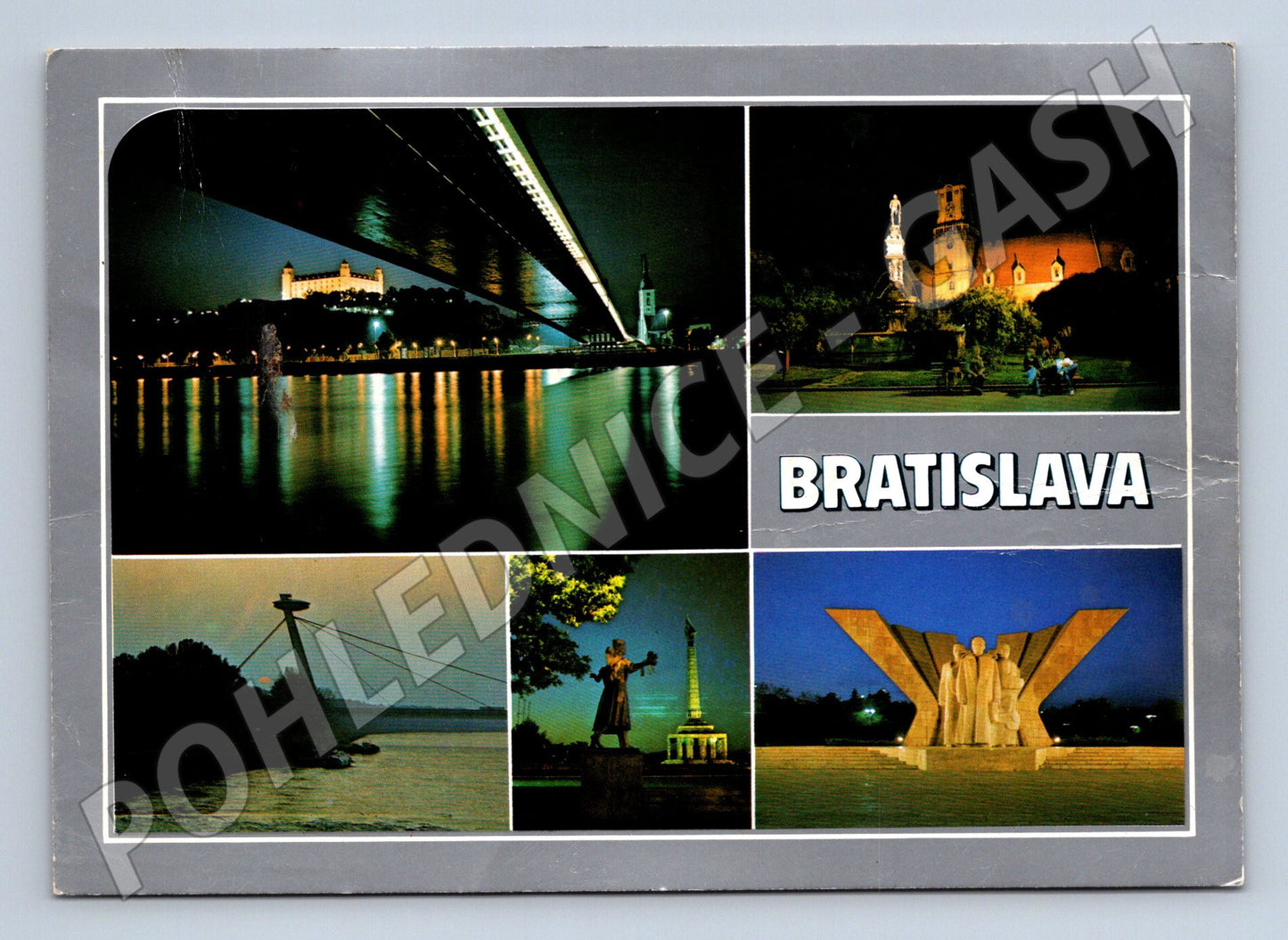 Pohlednice Slovensko Bratislava noční motivy 198_ (M28468)