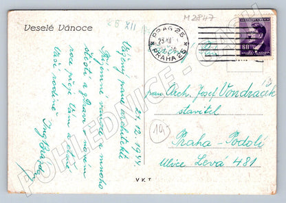 Postcard Prague Christmas Fair 1944 (M2847)