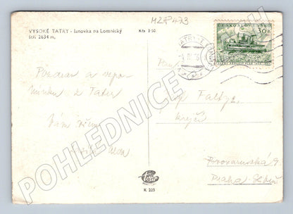 Pohlednice Slovensko Vysoké Tatry lanovka Lomnický štít 1968 (M28473)