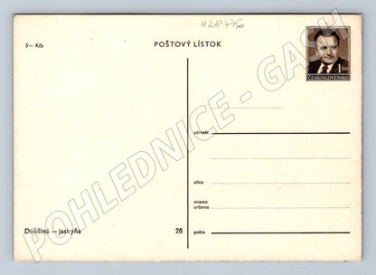Pohlednice Slovensko Dobšinská jaskyňa ledové útvary (M28476)