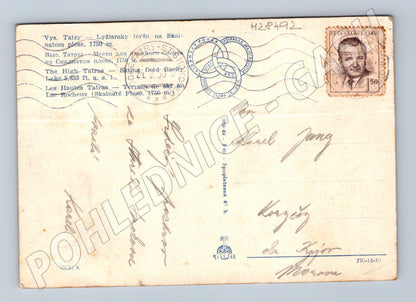 Pohlednice Slovensko Vysoké Tatry Skalnaté pleso 1949 (M28492)