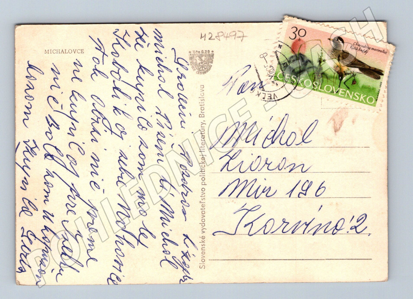 Pohlednice Slovensko Michalovce ulice 195X (M28497)