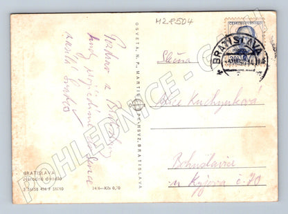 Pohlednice Slovensko Bratislava Národné Divadlo 1941 (M28504)