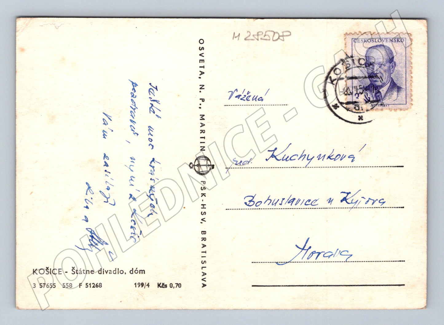 Pohlednice Slovensko Košice Štátne divadlo 1941 (M28508)