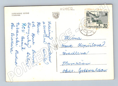 Pohlednice Slovensko Nitrianske Rudno Priehrada 1951 (M28512)