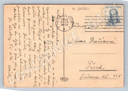 Postcard Czechoslovakia 1956 winter motif (M2852)