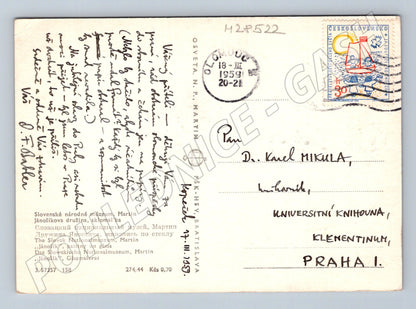 Pohlednice Slovensko Jánošíkova družina sklomalba 1959 (M28522)