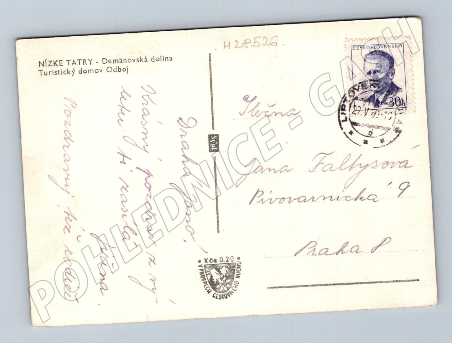 Pohlednice Slovensko Nízké Tatry Demänovská dolina Odboj (M28526)
