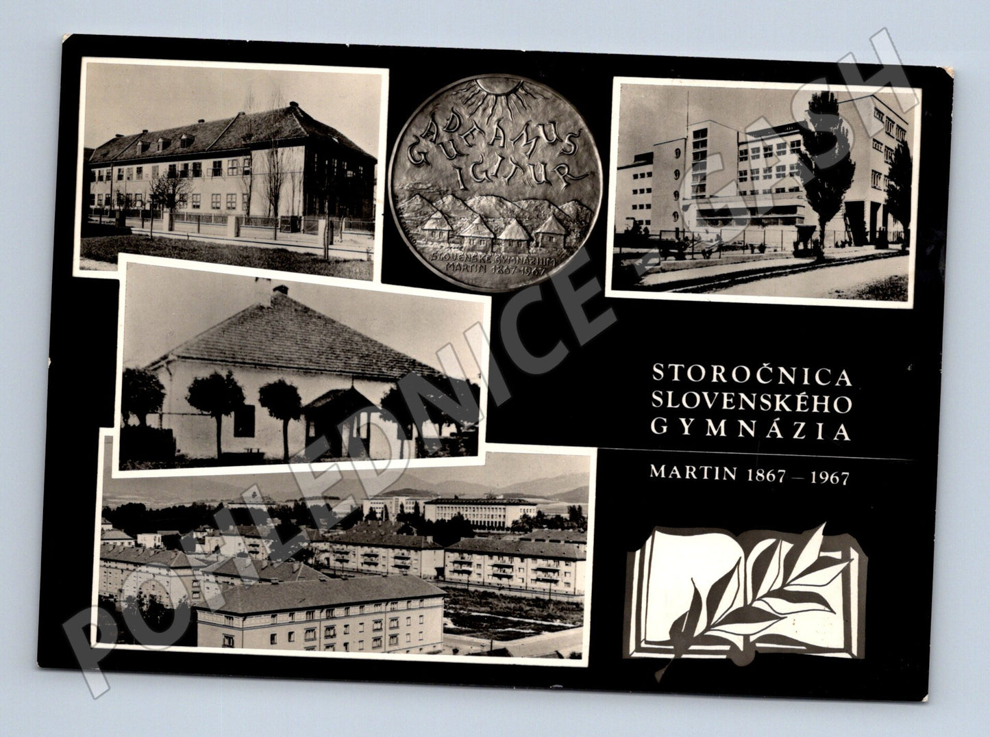 Pohlednice Slovensko Martin Slovenské gymnázium 1967 (M28528)