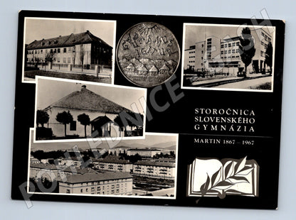 Pohlednice Slovensko Martin Slovenské gymnázium 1967 (M28528)