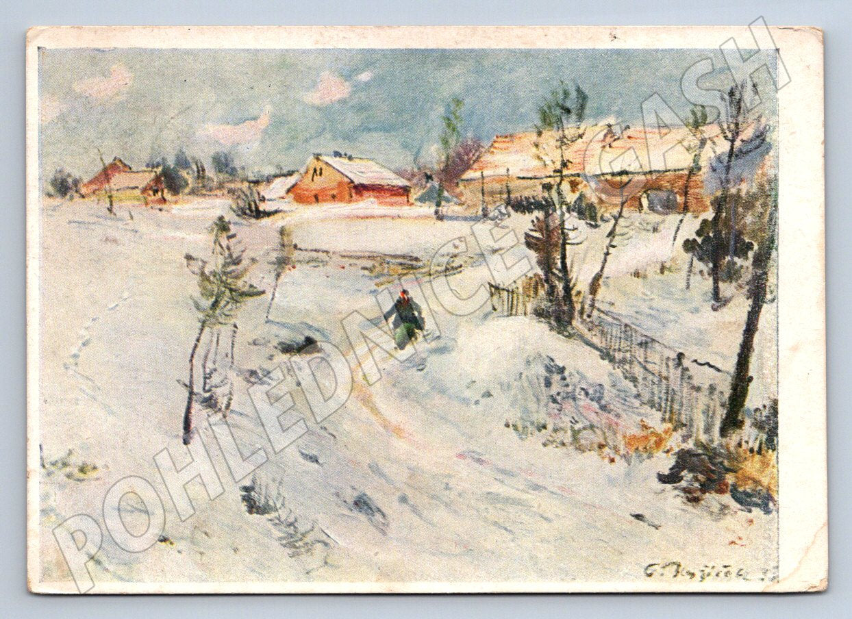 Postcard O Blažíček The Windy Road to Christmas (M2853)