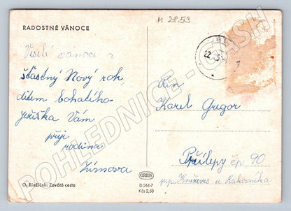 Postcard O Blažíček The Windy Road to Christmas (M2853)