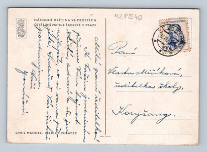 Pohlednice Chlapec v kroji Cyril Mandel 1930 (M28540)
