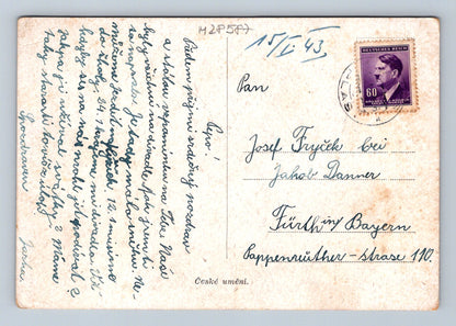 Pohlednice Německo zimní krajina F. Fingstler 1943 (M28587)
