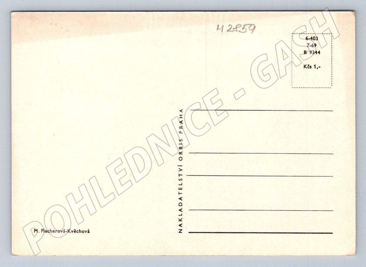 Postcard Birth of Jesus M Fischerová Kvěchová (M2859)